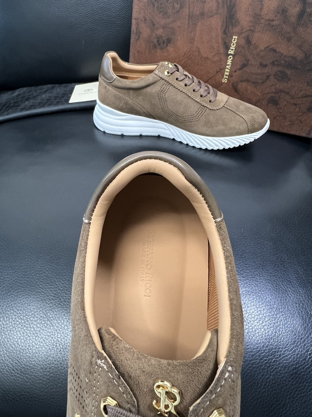 StefanoRicci 高品质 顶级工艺品 史蒂芬 劳尼治 专柜新品同步，鞋面意大利进口牛皮面料，进口