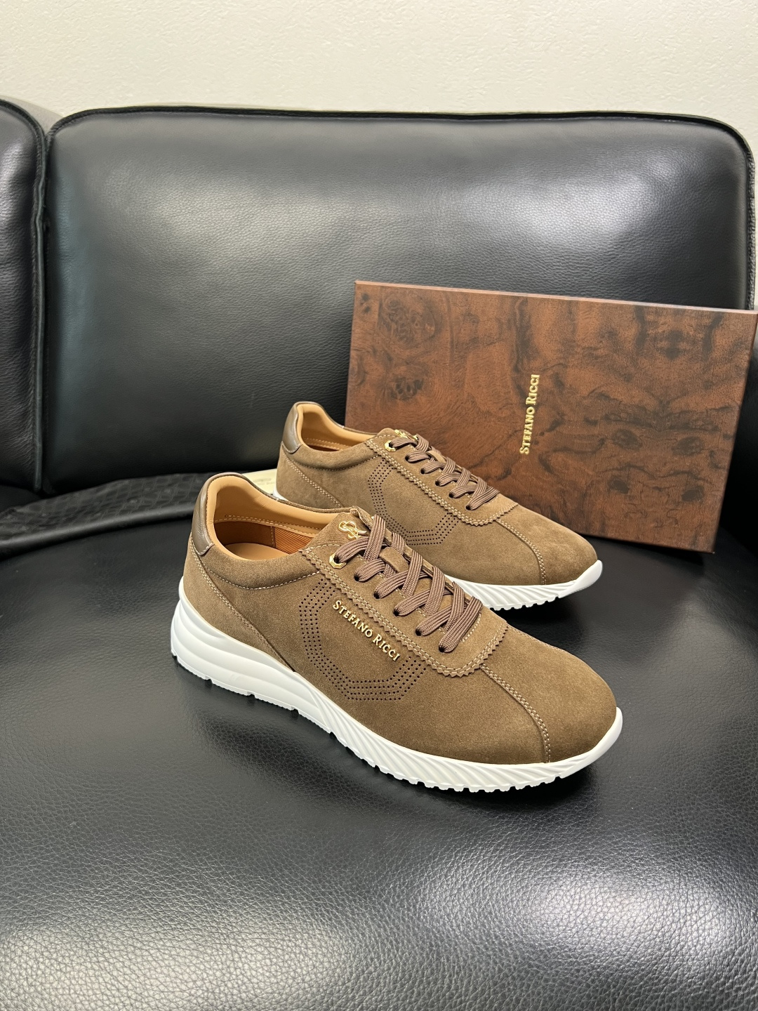 StefanoRicci 高品质 顶级工艺品 史蒂芬 劳尼治 专柜新品同步，鞋面意大利进口牛皮面料，进口