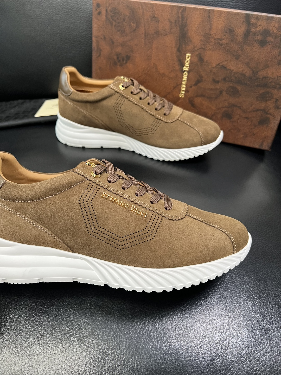 StefanoRicci 高品质 顶级工艺品 史蒂芬 劳尼治 专柜新品同步，鞋面意大利进口牛皮面料，进口