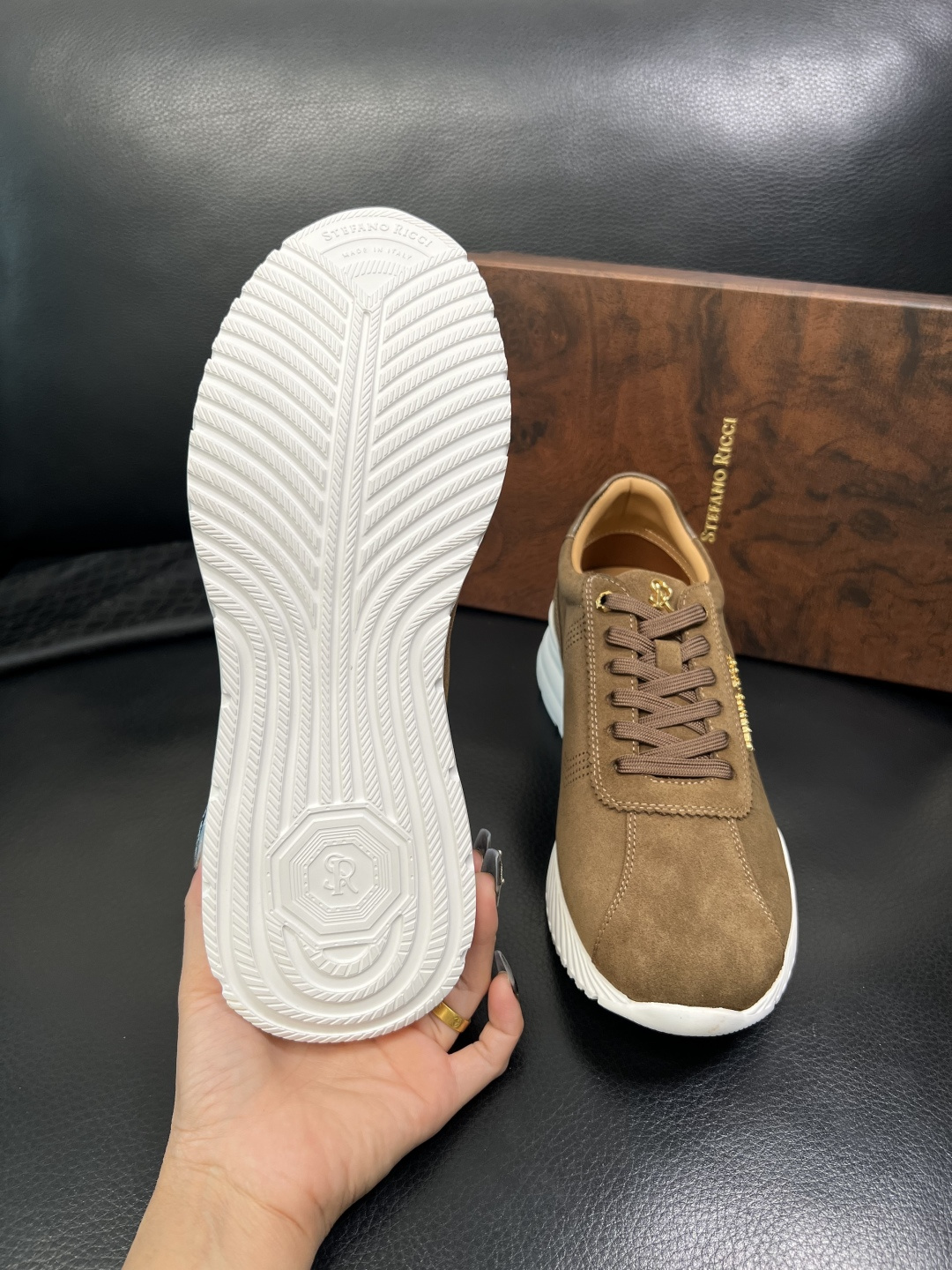 StefanoRicci 高品质 顶级工艺品 史蒂芬 劳尼治 专柜新品同步，鞋面意大利进口牛皮面料，进口