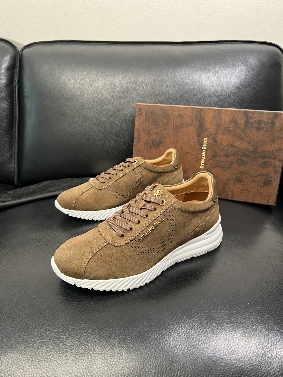StefanoRicci 高品质 顶级工艺品 史蒂芬 劳尼治 专柜新品同步，鞋面意大利进口牛皮面料，进口