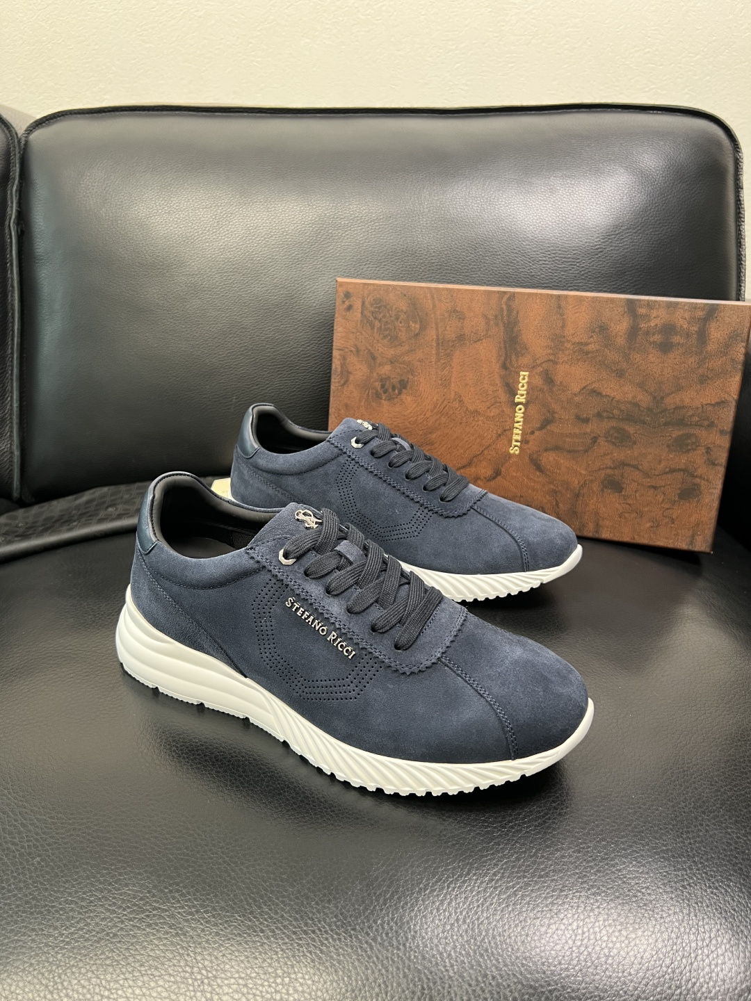 StefanoRicci 高品质 顶级工艺品 史蒂芬 劳尼治 专柜新品同步，鞋面意大利进口牛皮面料，进口