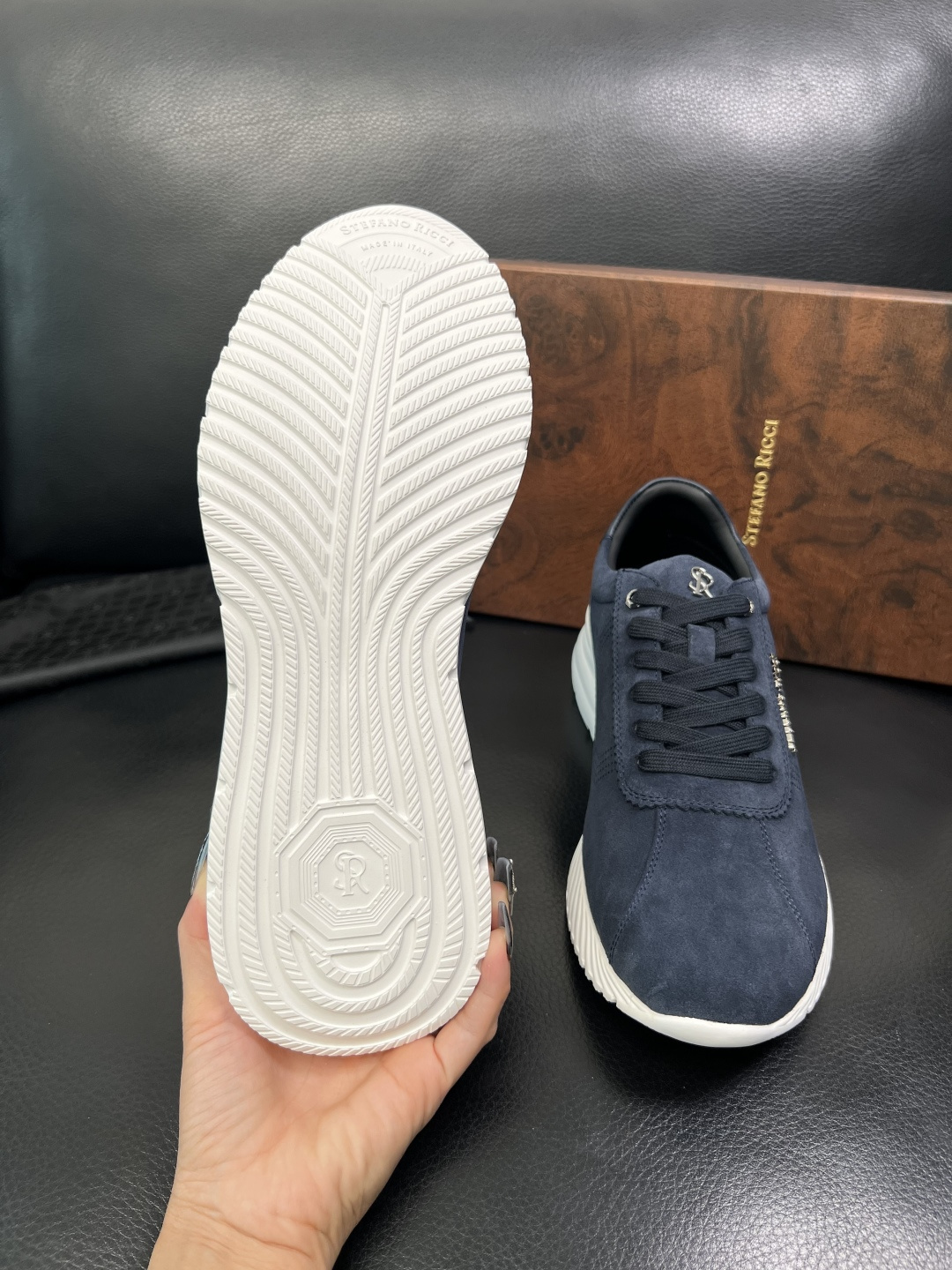 StefanoRicci 高品质 顶级工艺品 史蒂芬 劳尼治 专柜新品同步，鞋面意大利进口牛皮面料，进口