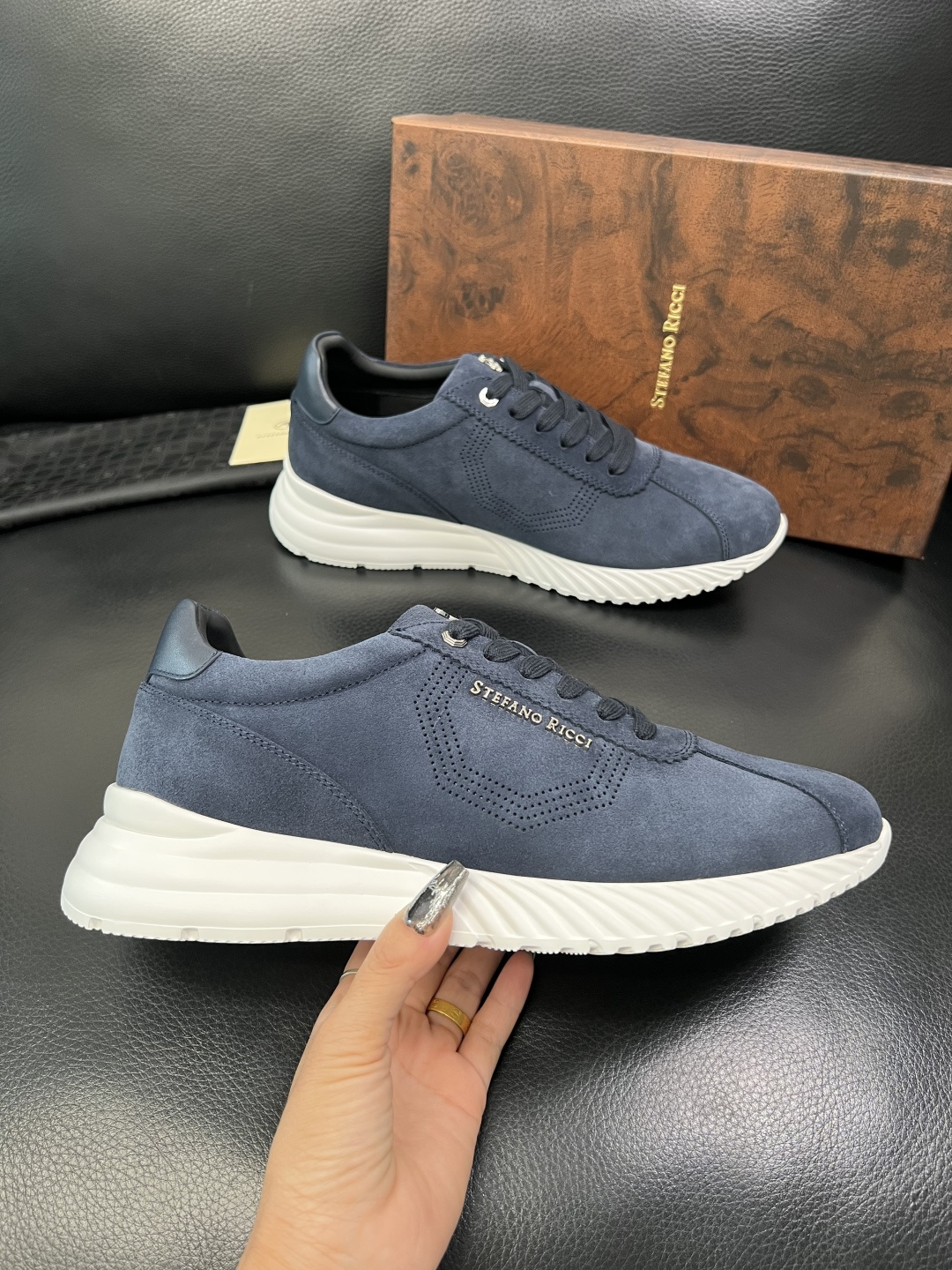StefanoRicci 高品质 顶级工艺品 史蒂芬 劳尼治 专柜新品同步，鞋面意大利进口牛皮面料，进口