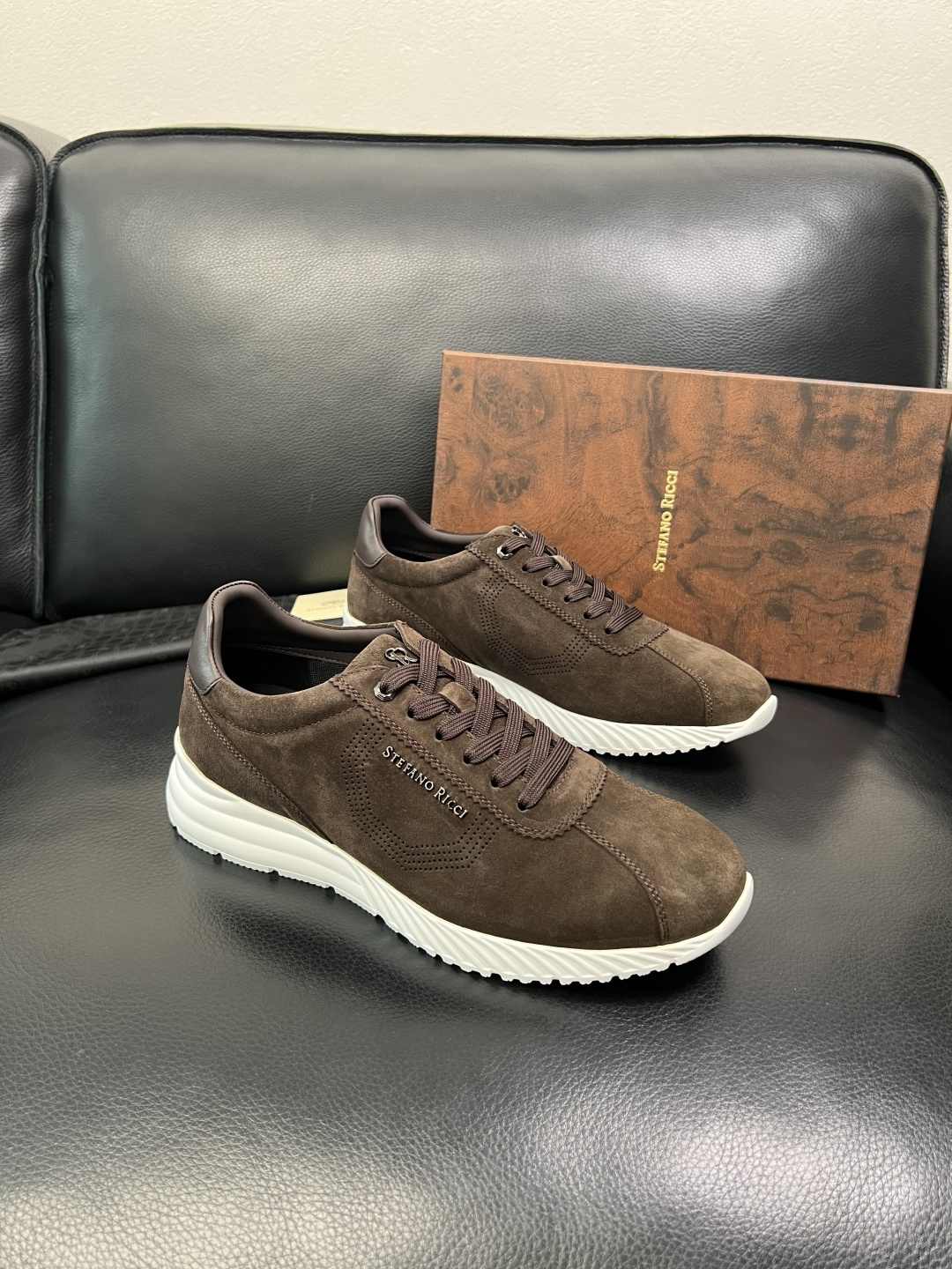 StefanoRicci 高品质 顶级工艺品 史蒂芬 劳尼治 专柜新品同步，鞋面意大利进口牛皮面料，进口