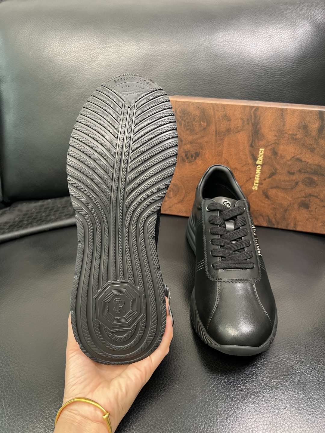 StefanoRicci 高品质 顶级工艺品 史蒂芬 劳尼治 专柜新品同步，鞋面意大利进口牛皮面料，进口