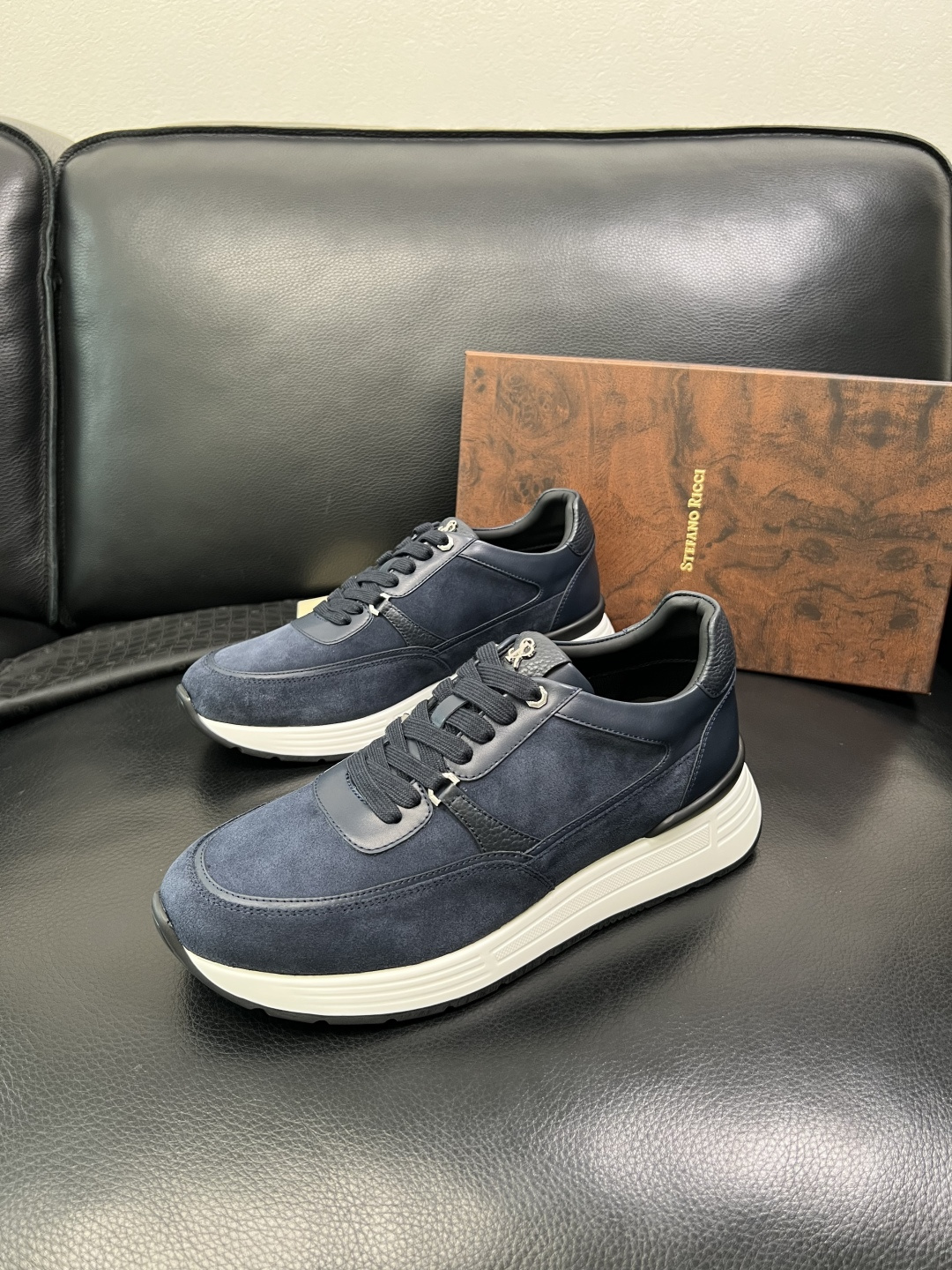 StefanoRicci 高品质 顶级工艺品 史蒂芬 劳尼治 专柜新品同步，鞋面意大利进口牛皮面料，进口