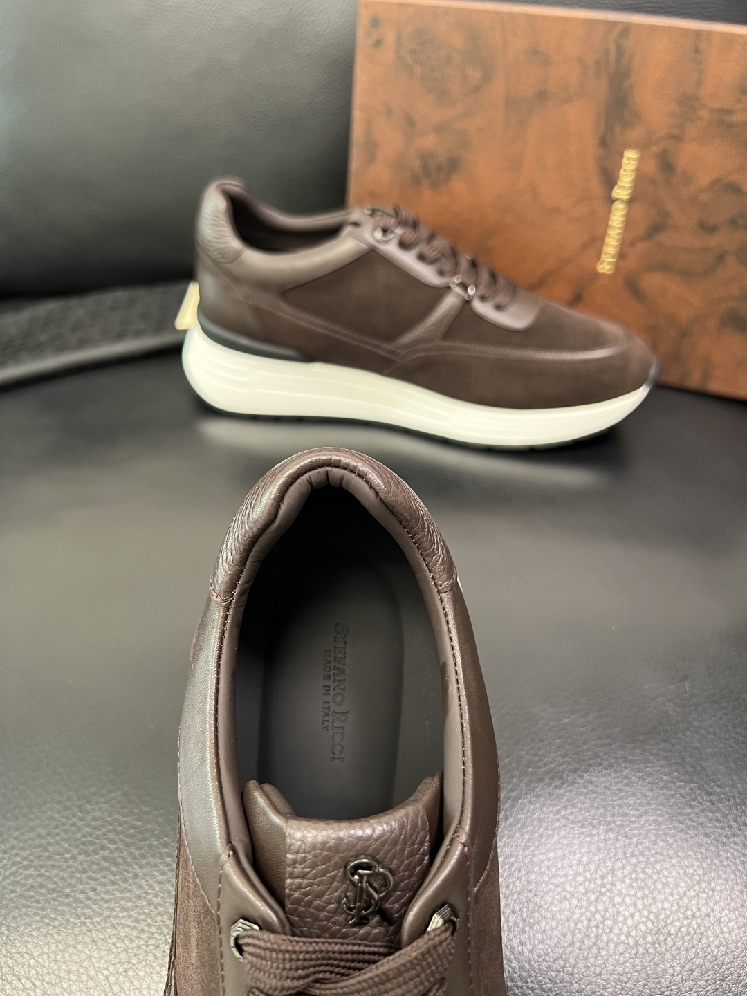 StefanoRicci 高品质 顶级工艺品 史蒂芬 劳尼治 专柜新品同步，鞋面意大利进口牛皮面料，进口