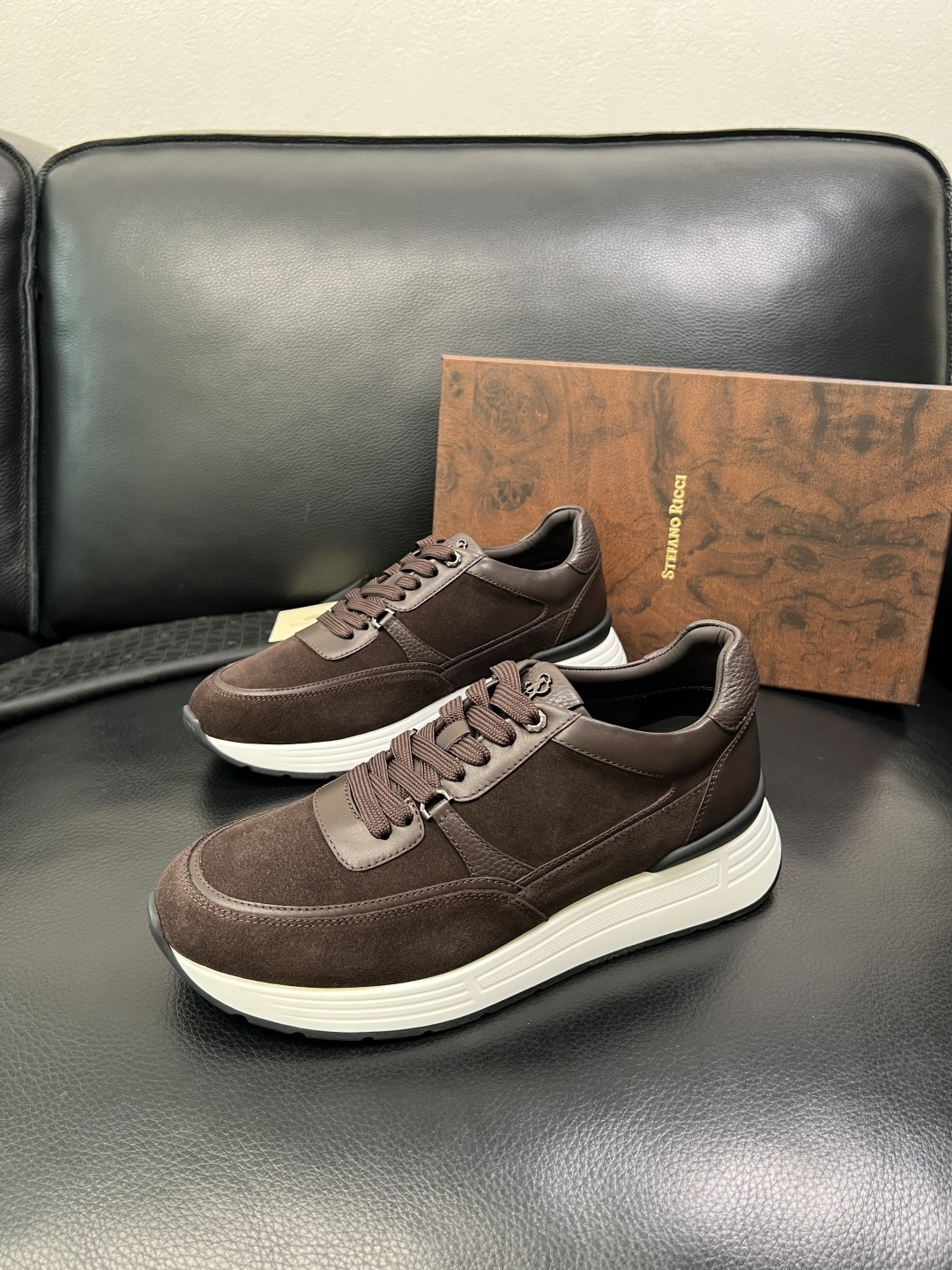 StefanoRicci 高品质 顶级工艺品 史蒂芬 劳尼治 专柜新品同步，鞋面意大利进口牛皮面料，进口