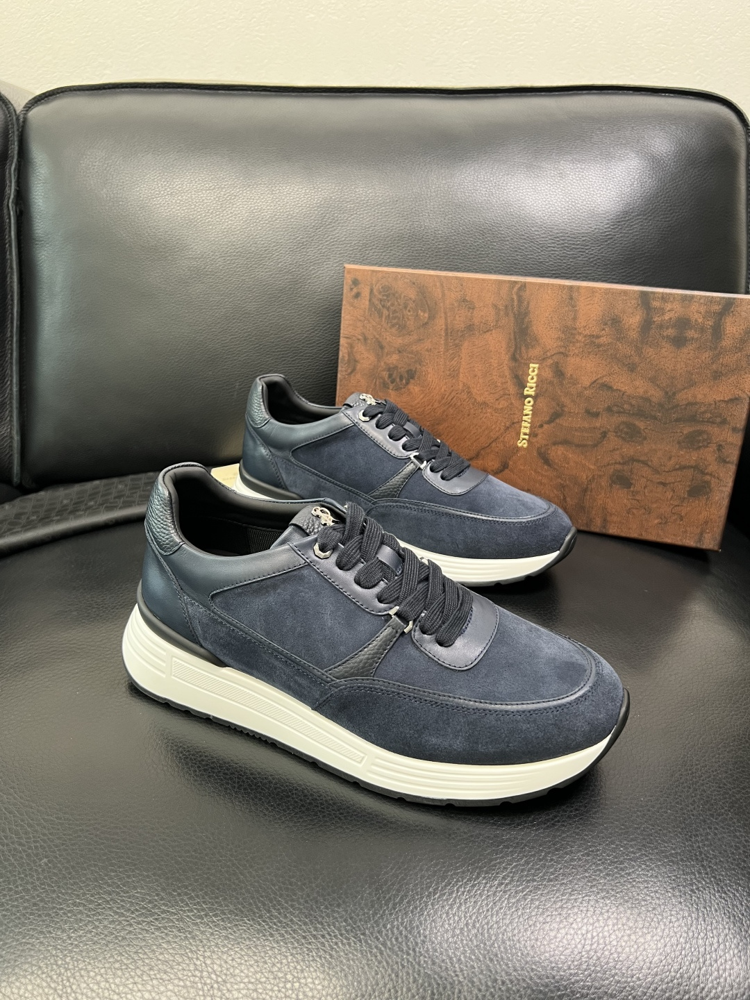 StefanoRicci 高品质 顶级工艺品 史蒂芬 劳尼治 专柜新品同步，鞋面意大利进口牛皮面料，进口