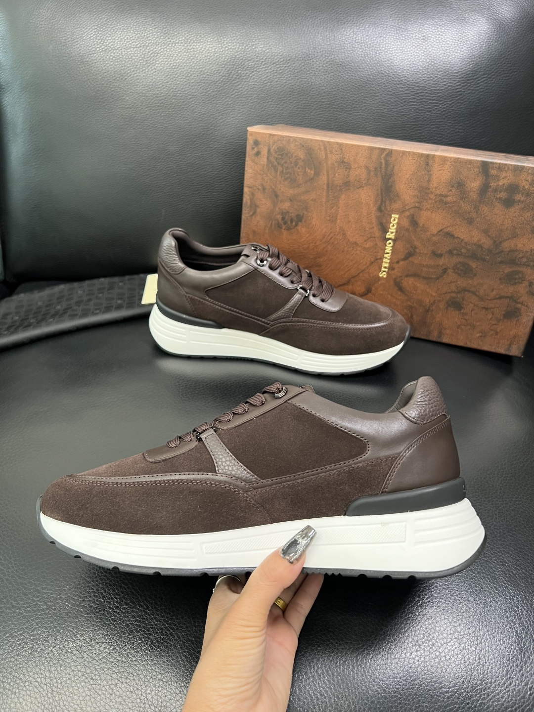 StefanoRicci 高品质 顶级工艺品 史蒂芬 劳尼治 专柜新品同步，鞋面意大利进口牛皮面料，进口