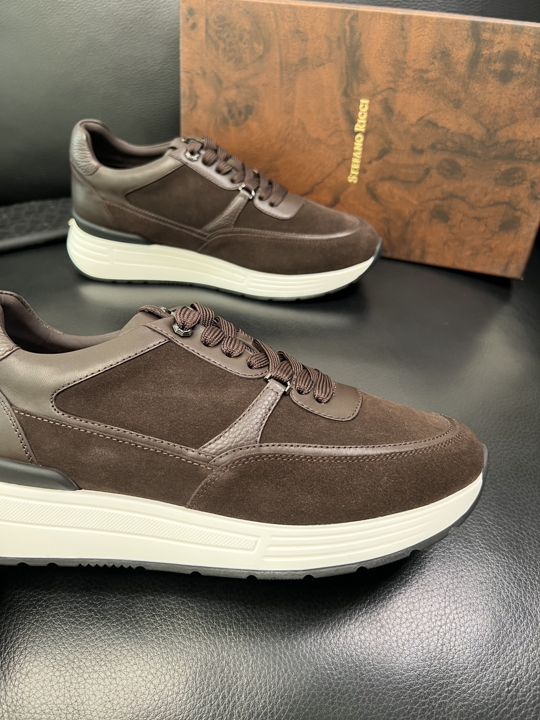 StefanoRicci 高品质 顶级工艺品 史蒂芬 劳尼治 专柜新品同步，鞋面意大利进口牛皮面料，进口