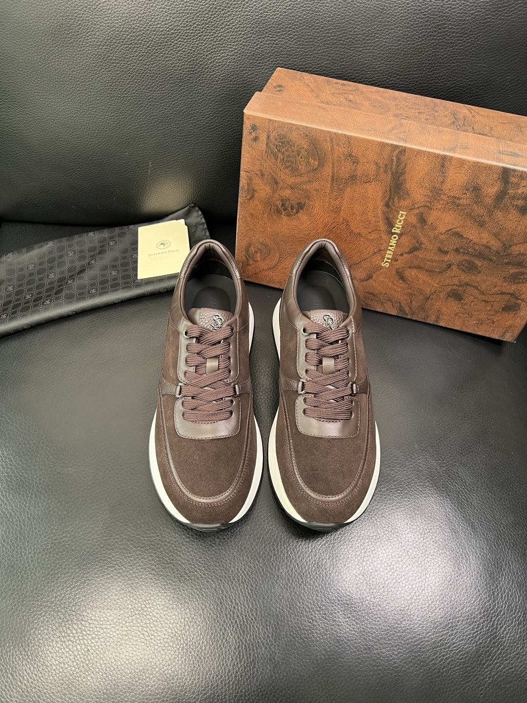 StefanoRicci 高品质 顶级工艺品 史蒂芬 劳尼治 专柜新品同步，鞋面意大利进口牛皮面料，进口