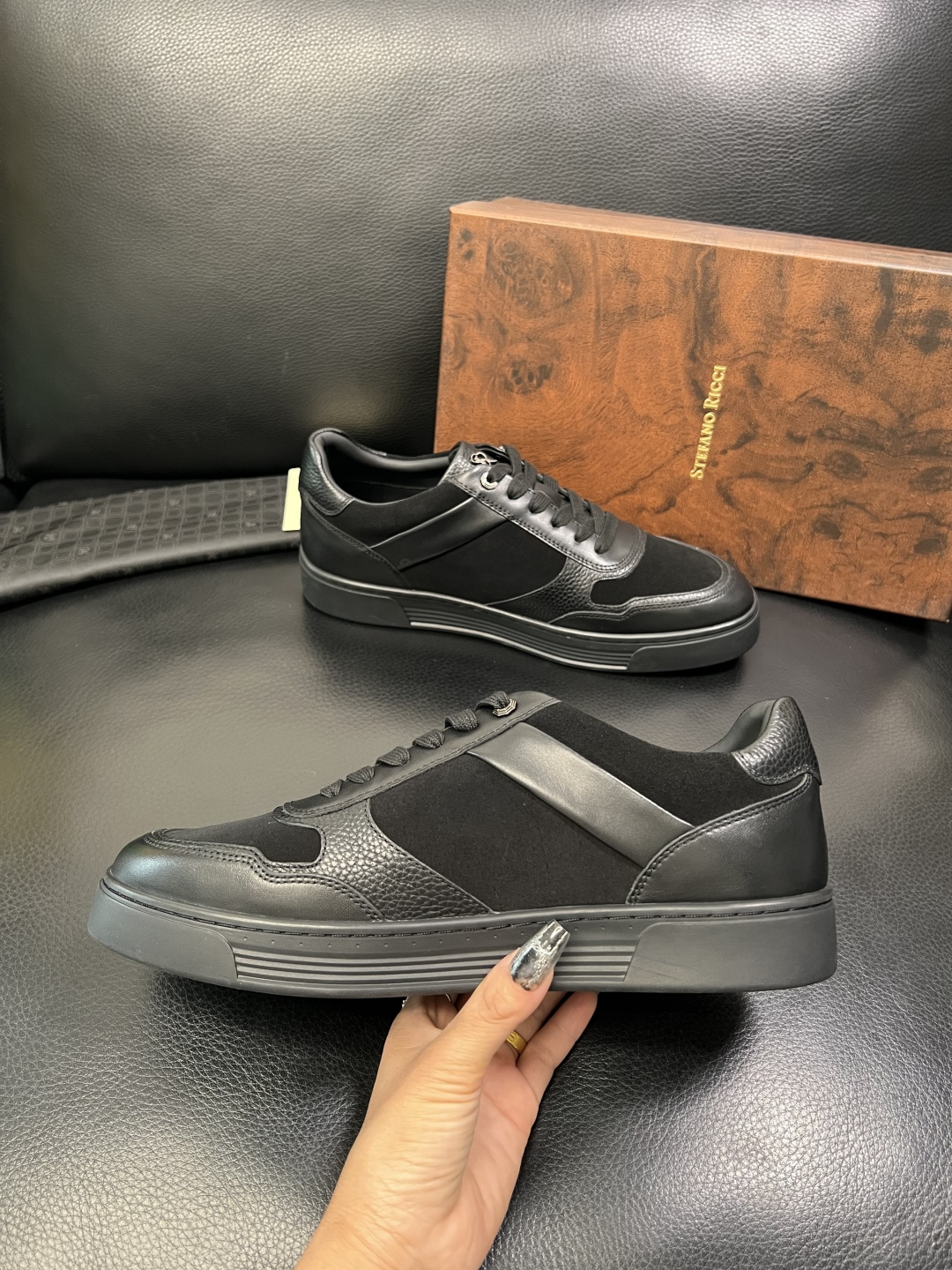 StefanoRicci 高品质 顶级工艺品 史蒂芬 劳尼治 专柜新品同步，鞋面意大利进口牛皮面料，进口