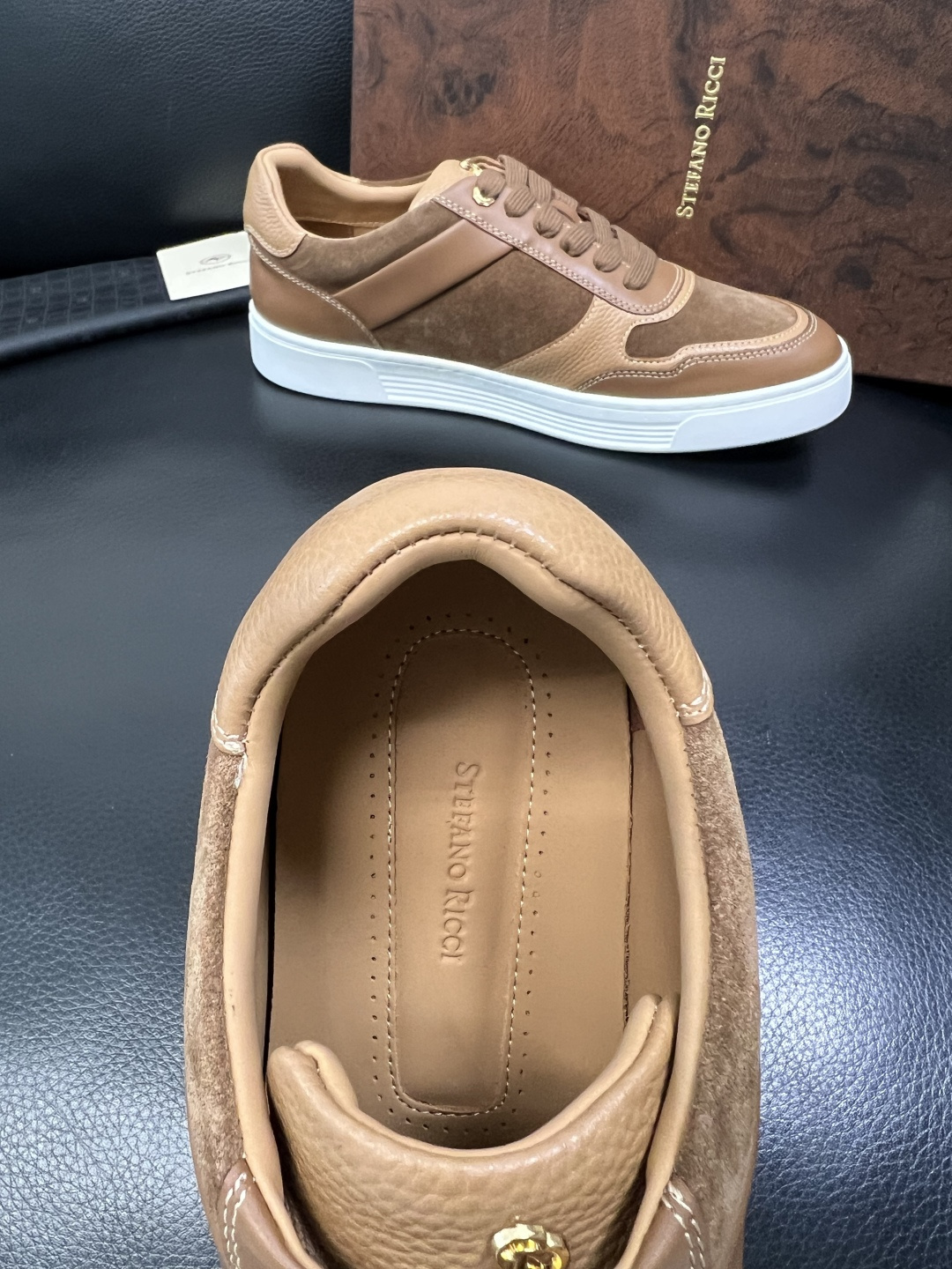 StefanoRicci 高品质 顶级工艺品 史蒂芬 劳尼治 专柜新品同步，鞋面意大利进口牛皮面料，进口