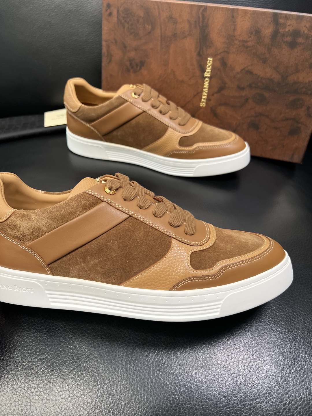 StefanoRicci 高品质 顶级工艺品 史蒂芬 劳尼治 专柜新品同步，鞋面意大利进口牛皮面料，进口