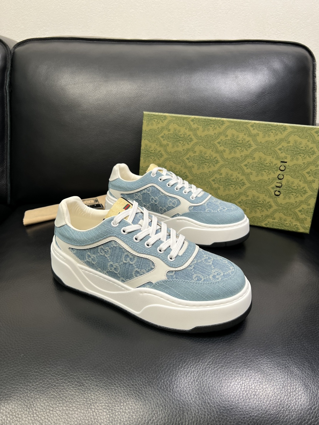 Gucci 高品质 顶级工艺品 古奇 专柜新款原厂配置，意大利进口牛皮拼布面料，进口牛皮内里垫，透气舒适