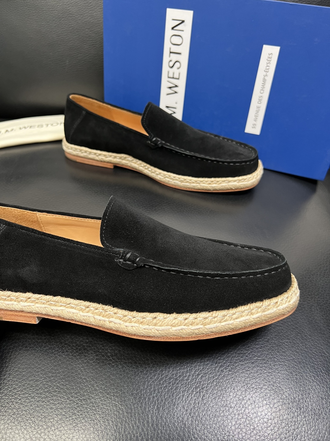 ⚠️只换码不退⚠️ J.M.WESTON 高品质 顶级工艺品 专柜新品同步，鞋面意大利进口牛皮拼布面料，