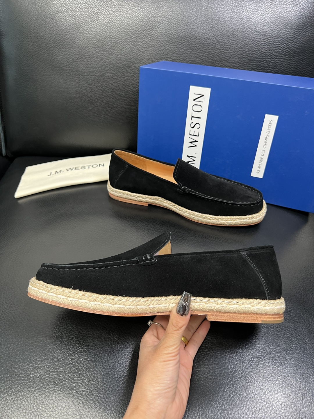 ⚠️只换码不退⚠️ J.M.WESTON 高品质 顶级工艺品 专柜新品同步，鞋面意大利进口牛皮拼布面料，