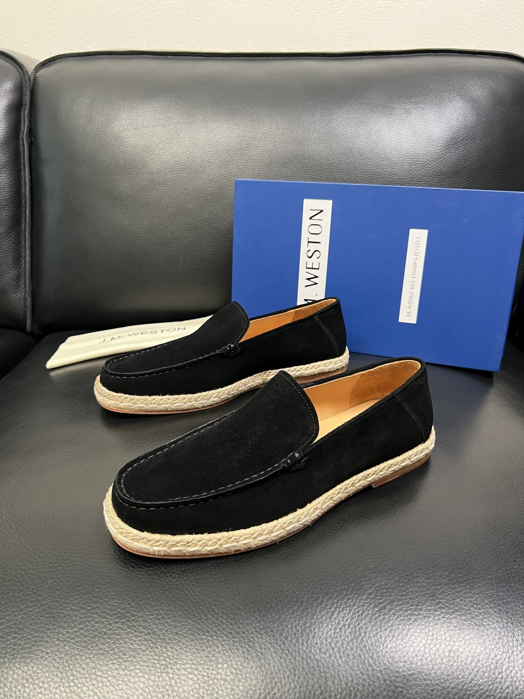 ⚠️只换码不退⚠️ J.M.WESTON 高品质 顶级工艺品 专柜新品同步，鞋面意大利进口牛皮拼布面料，