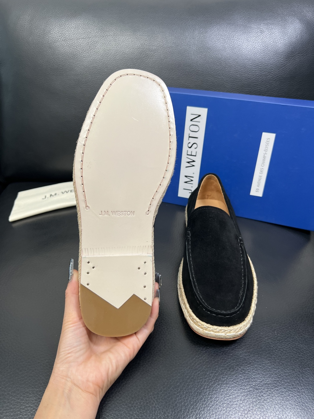 ⚠️只换码不退⚠️ J.M.WESTON 高品质 顶级工艺品 专柜新品同步，鞋面意大利进口牛皮拼布面料，