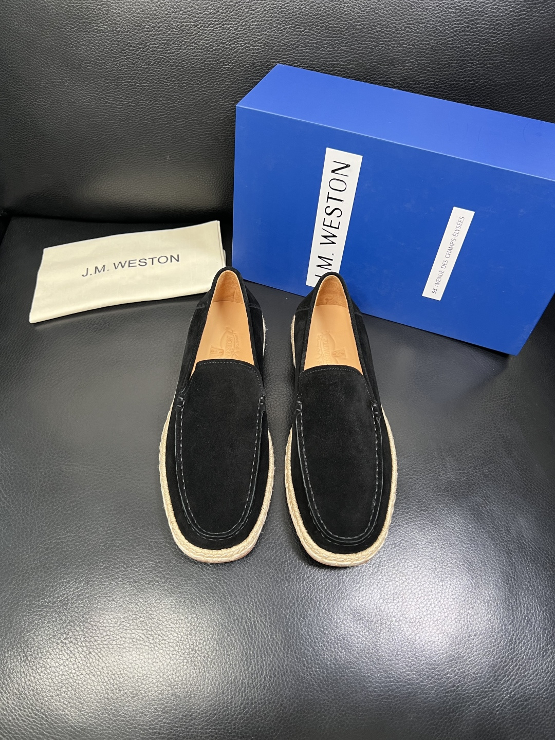 ⚠️只换码不退⚠️ J.M.WESTON 高品质 顶级工艺品 专柜新品同步，鞋面意大利进口牛皮拼布面料，
