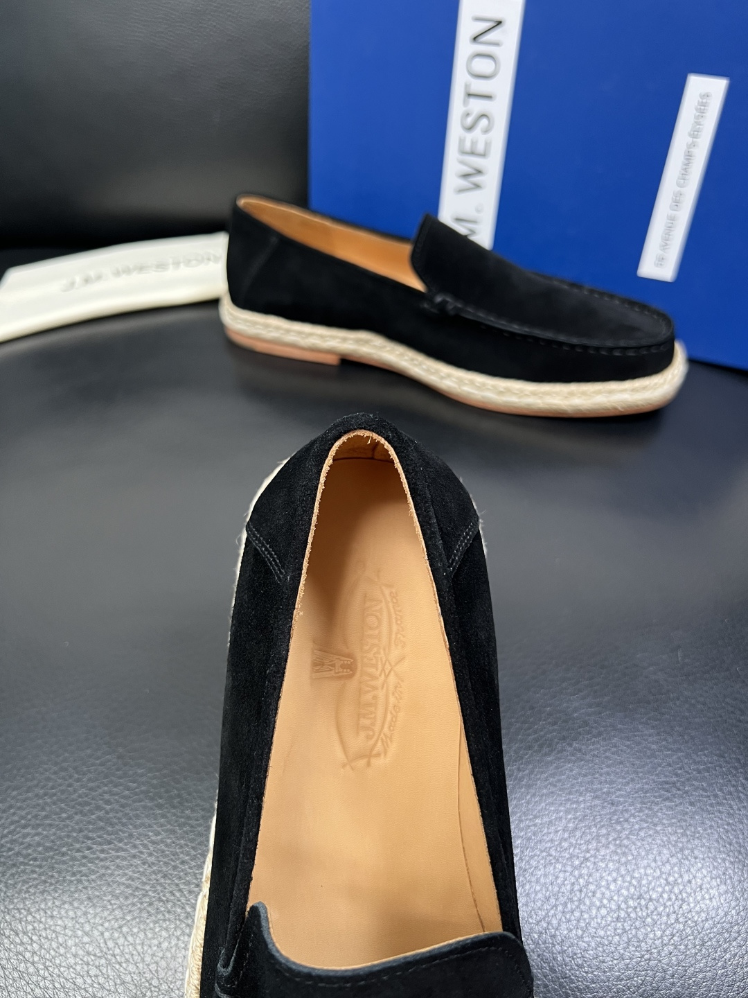 ⚠️只换码不退⚠️ J.M.WESTON 高品质 顶级工艺品 专柜新品同步，鞋面意大利进口牛皮拼布面料，