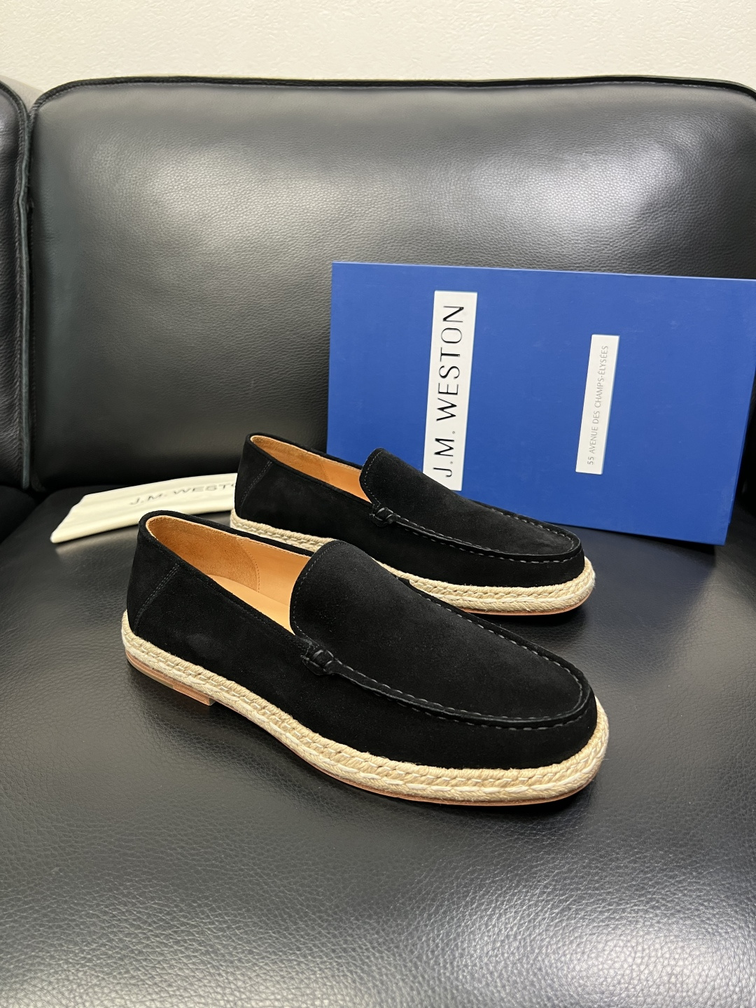 ⚠️只换码不退⚠️ J.M.WESTON 高品质 顶级工艺品 专柜新品同步，鞋面意大利进口牛皮拼布面料，