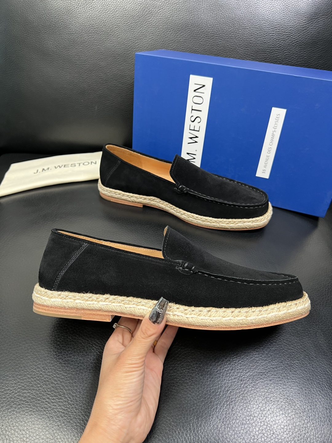 ⚠️只换码不退⚠️ J.M.WESTON 高品质 顶级工艺品 专柜新品同步，鞋面意大利进口牛皮拼布面料，