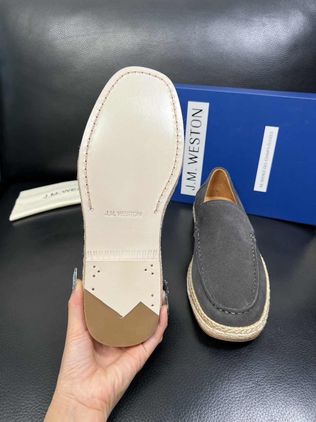 ⚠️只换码不退⚠️ J.M.WESTON 高品质 顶级工艺品 专柜新品同步，鞋面意大利进口牛皮拼布面料，