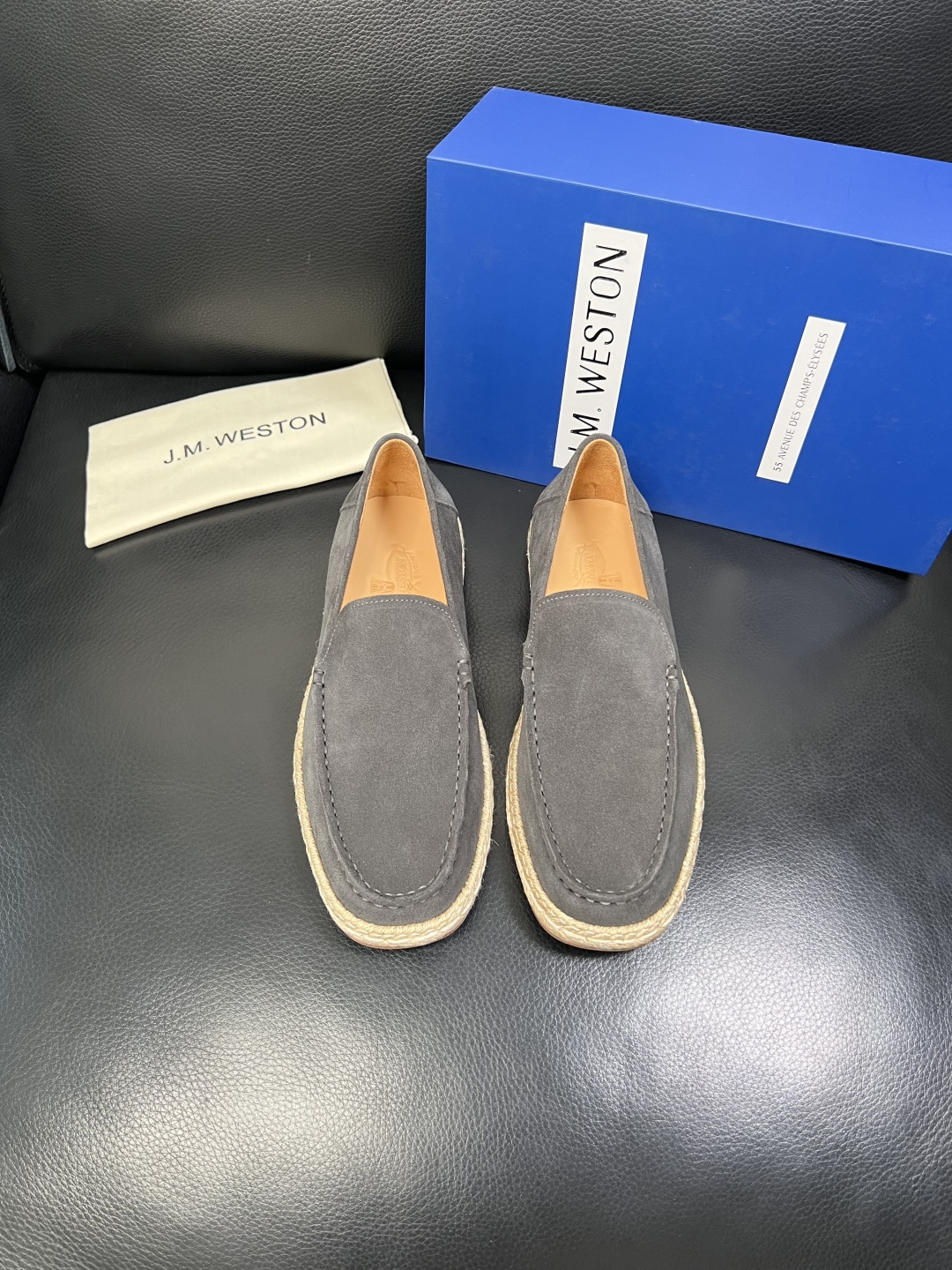 ⚠️只换码不退⚠️ J.M.WESTON 高品质 顶级工艺品 专柜新品同步，鞋面意大利进口牛皮拼布面料，