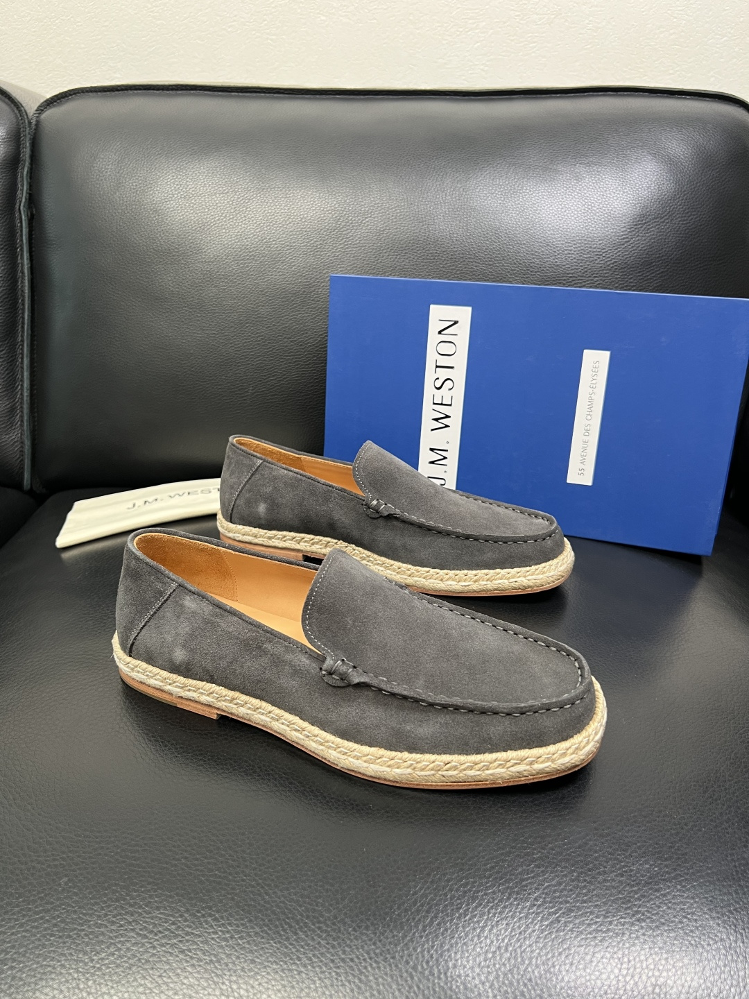 ⚠️只换码不退⚠️ J.M.WESTON 高品质 顶级工艺品 专柜新品同步，鞋面意大利进口牛皮拼布面料，