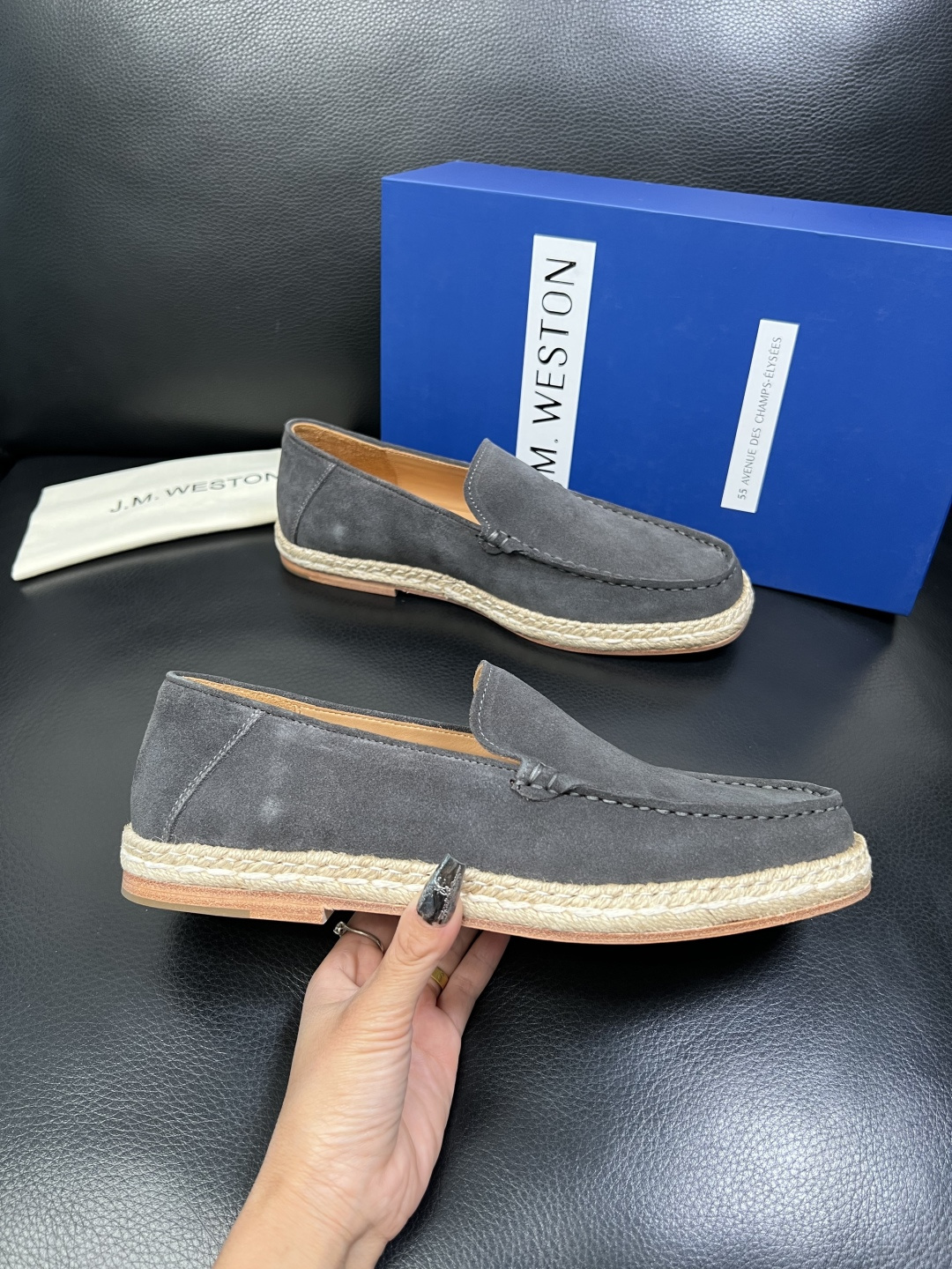 ⚠️只换码不退⚠️ J.M.WESTON 高品质 顶级工艺品 专柜新品同步，鞋面意大利进口牛皮拼布面料，