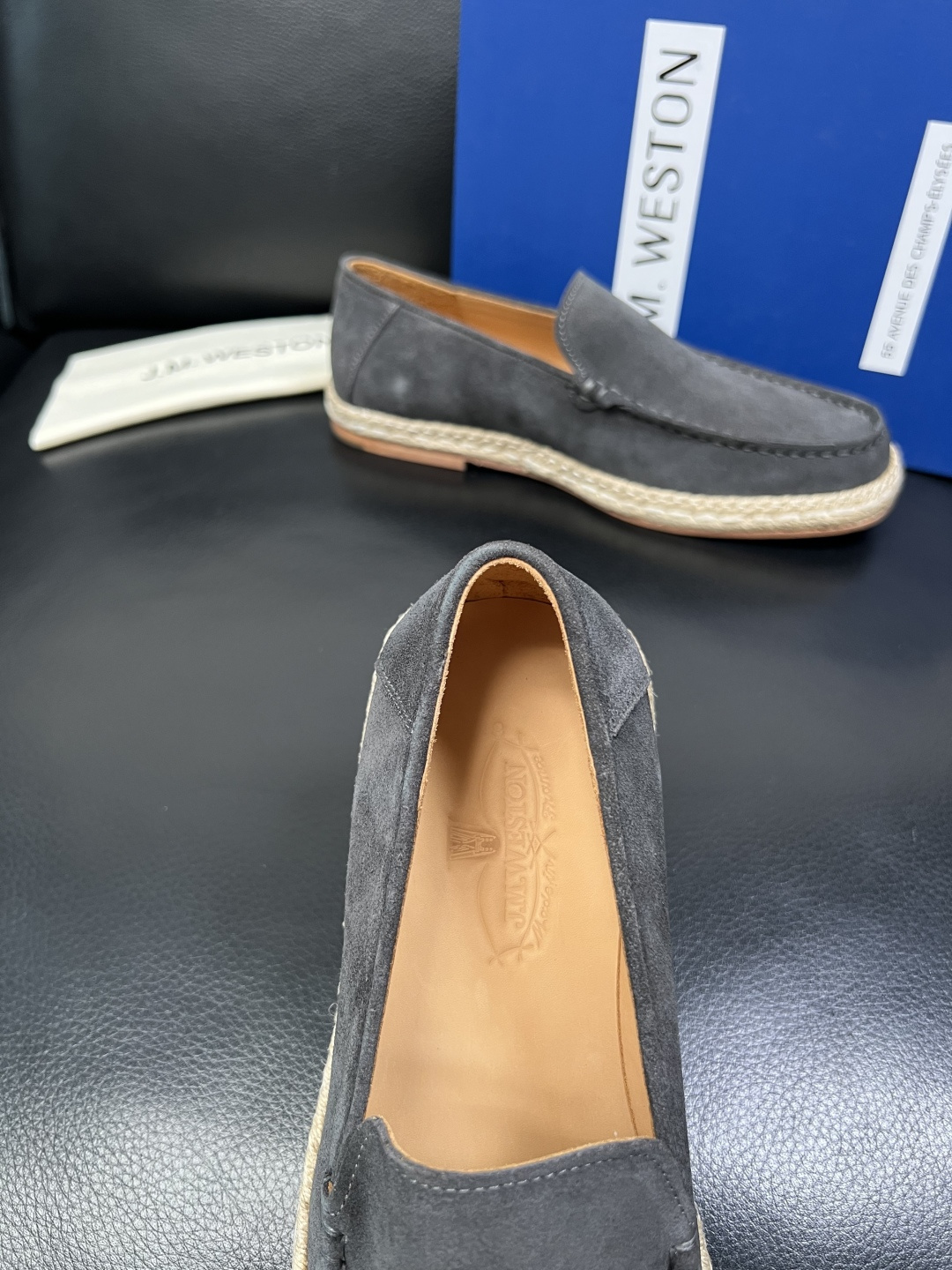 ⚠️只换码不退⚠️ J.M.WESTON 高品质 顶级工艺品 专柜新品同步，鞋面意大利进口牛皮拼布面料，