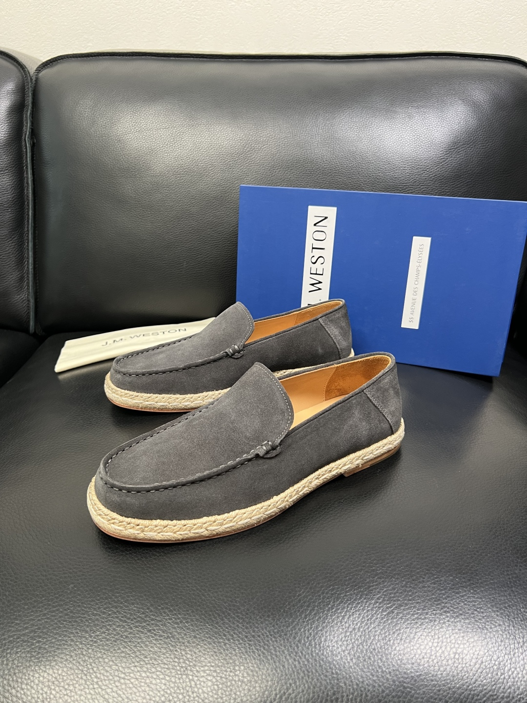 ⚠️只换码不退⚠️ J.M.WESTON 高品质 顶级工艺品 专柜新品同步，鞋面意大利进口牛皮拼布面料，