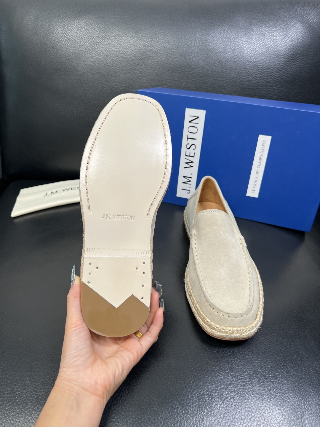 ⚠️只换码不退⚠️ J.M.WESTON 高品质 顶级工艺品 专柜新品同步，鞋面意大利进口牛皮拼布面料，