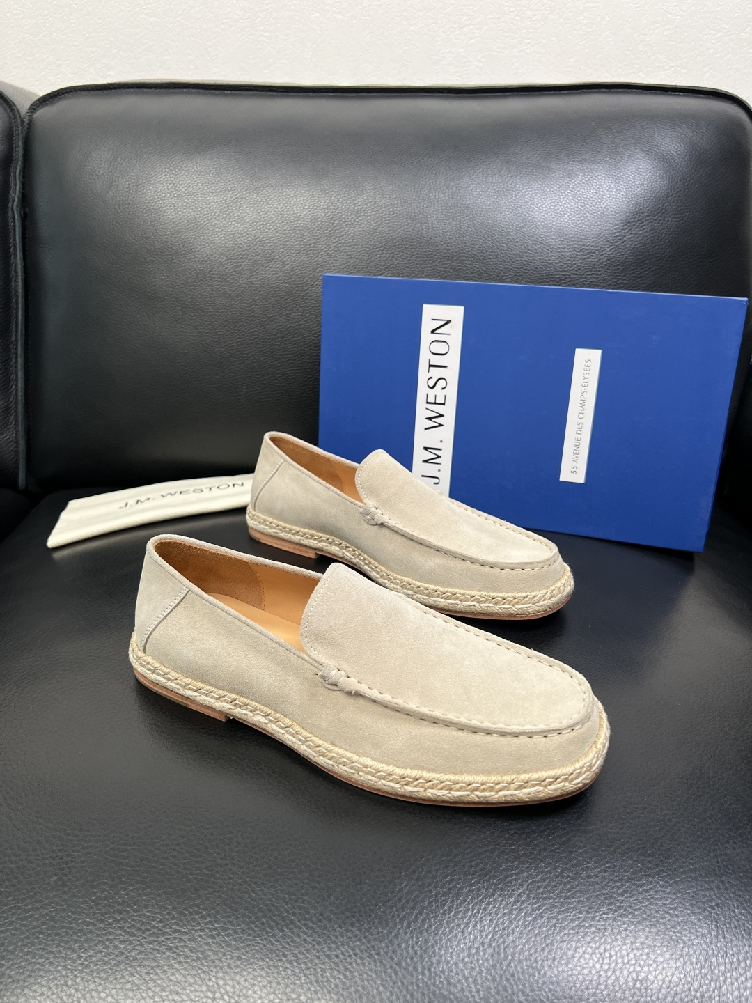 ⚠️只换码不退⚠️ J.M.WESTON 高品质 顶级工艺品 专柜新品同步，鞋面意大利进口牛皮拼布面料，