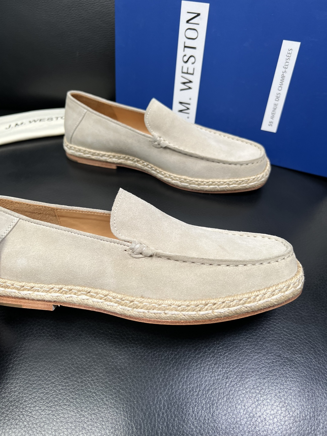 ⚠️只换码不退⚠️ J.M.WESTON 高品质 顶级工艺品 专柜新品同步，鞋面意大利进口牛皮拼布面料，