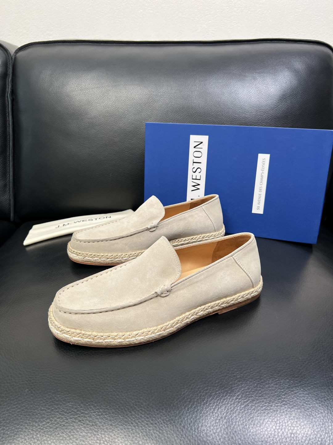 ⚠️只换码不退⚠️ J.M.WESTON 高品质 顶级工艺品 专柜新品同步，鞋面意大利进口牛皮拼布面料，