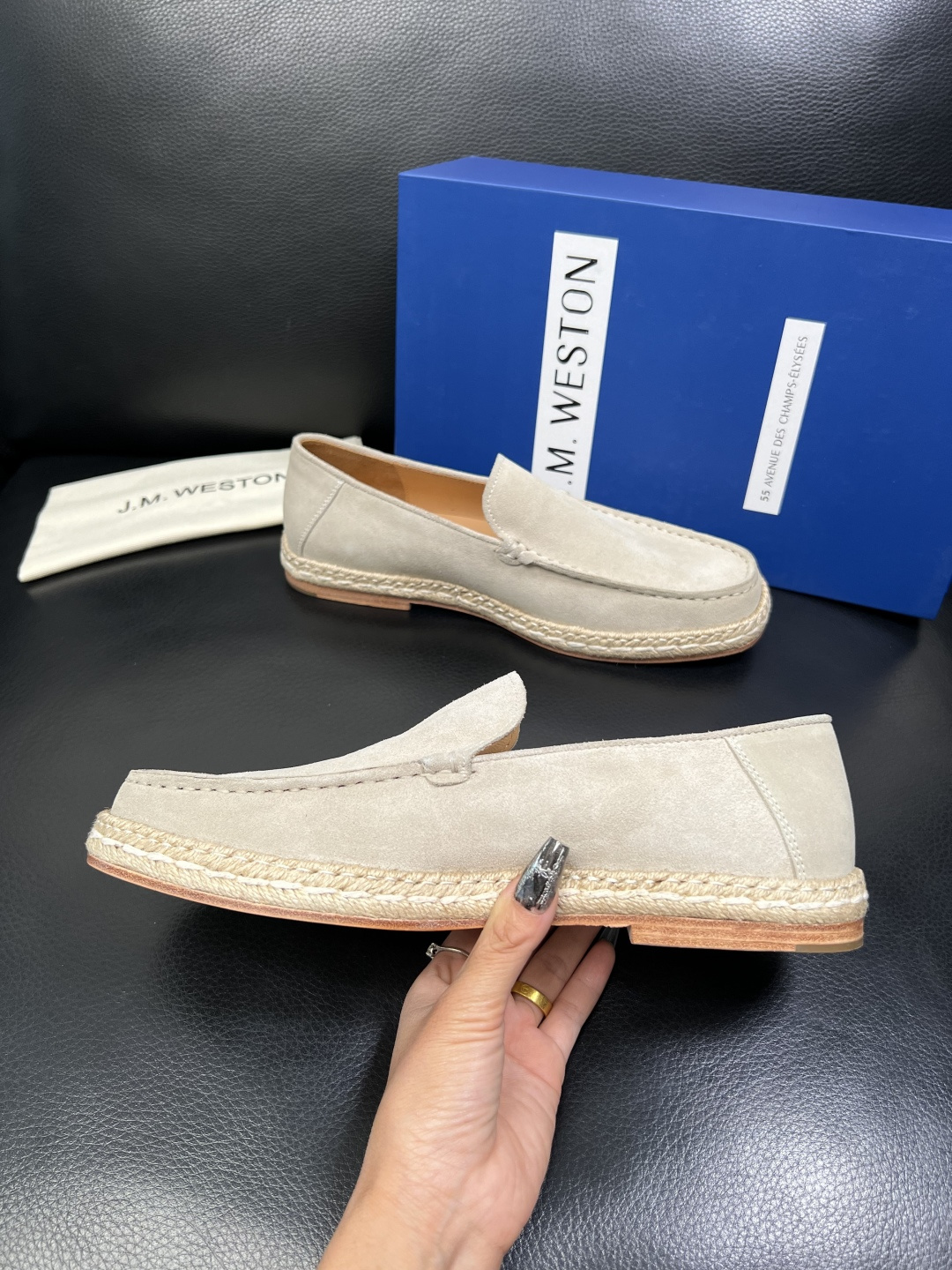 ⚠️只换码不退⚠️ J.M.WESTON 高品质 顶级工艺品 专柜新品同步，鞋面意大利进口牛皮拼布面料，