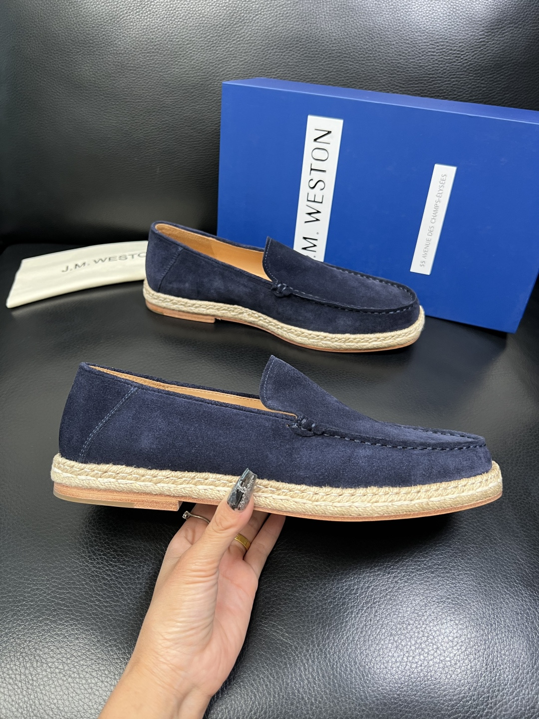 ⚠️只换码不退⚠️ J.M.WESTON 高品质 顶级工艺品 专柜新品同步，鞋面意大利进口牛皮拼布面料，