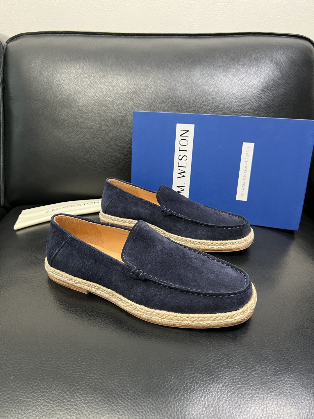 ⚠️只换码不退⚠️ J.M.WESTON 高品质 顶级工艺品 专柜新品同步，鞋面意大利进口牛皮拼布面料，