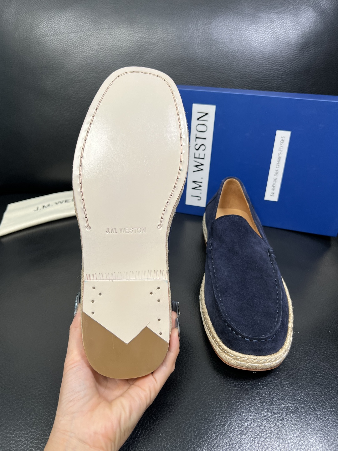 ⚠️只换码不退⚠️ J.M.WESTON 高品质 顶级工艺品 专柜新品同步，鞋面意大利进口牛皮拼布面料，