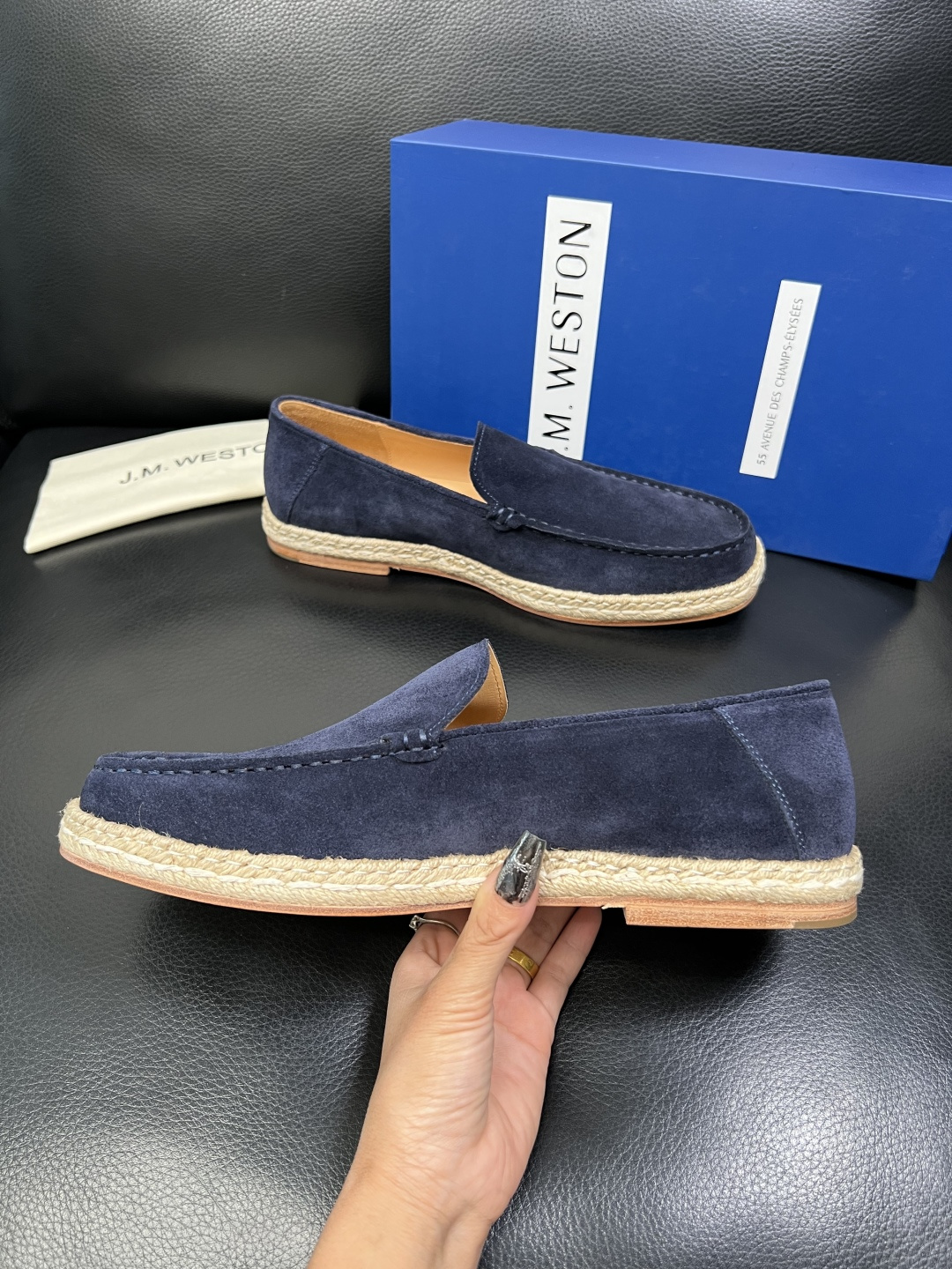 ⚠️只换码不退⚠️ J.M.WESTON 高品质 顶级工艺品 专柜新品同步，鞋面意大利进口牛皮拼布面料，