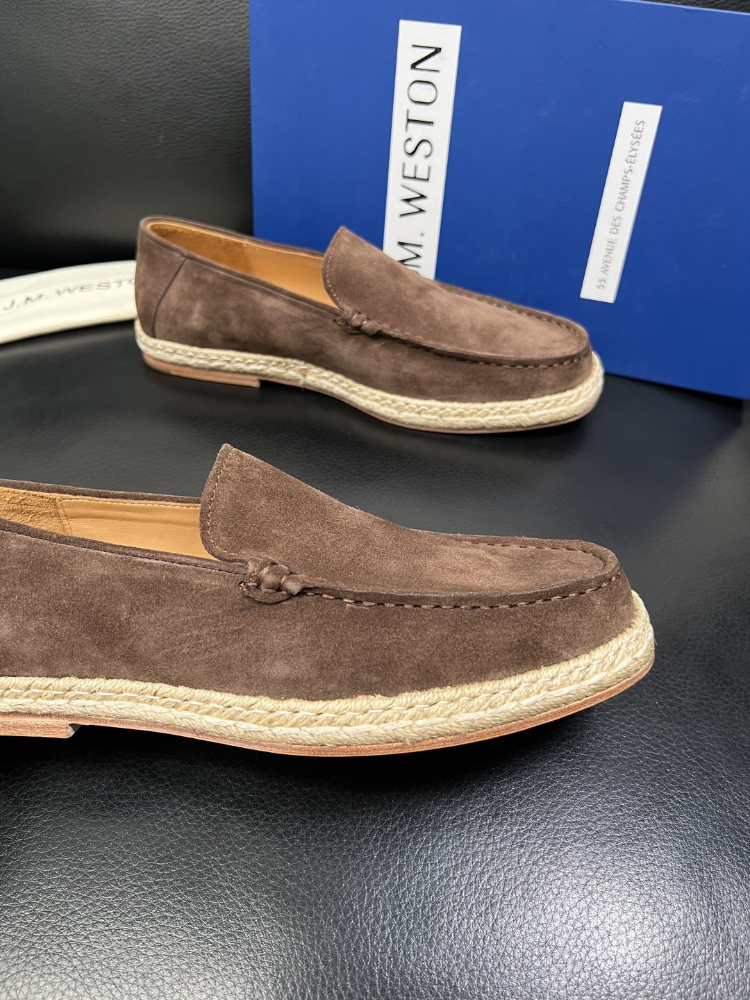 ⚠️只换码不退⚠️ J.M.WESTON 高品质 顶级工艺品 专柜新品同步，鞋面意大利进口牛皮拼布面料，