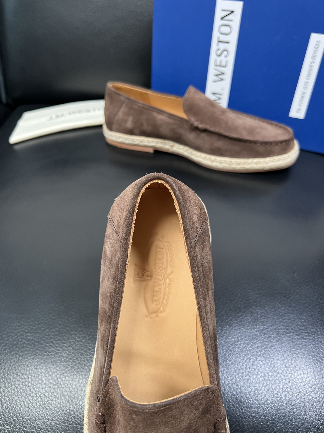 ⚠️只换码不退⚠️ J.M.WESTON 高品质 顶级工艺品 专柜新品同步，鞋面意大利进口牛皮拼布面料，