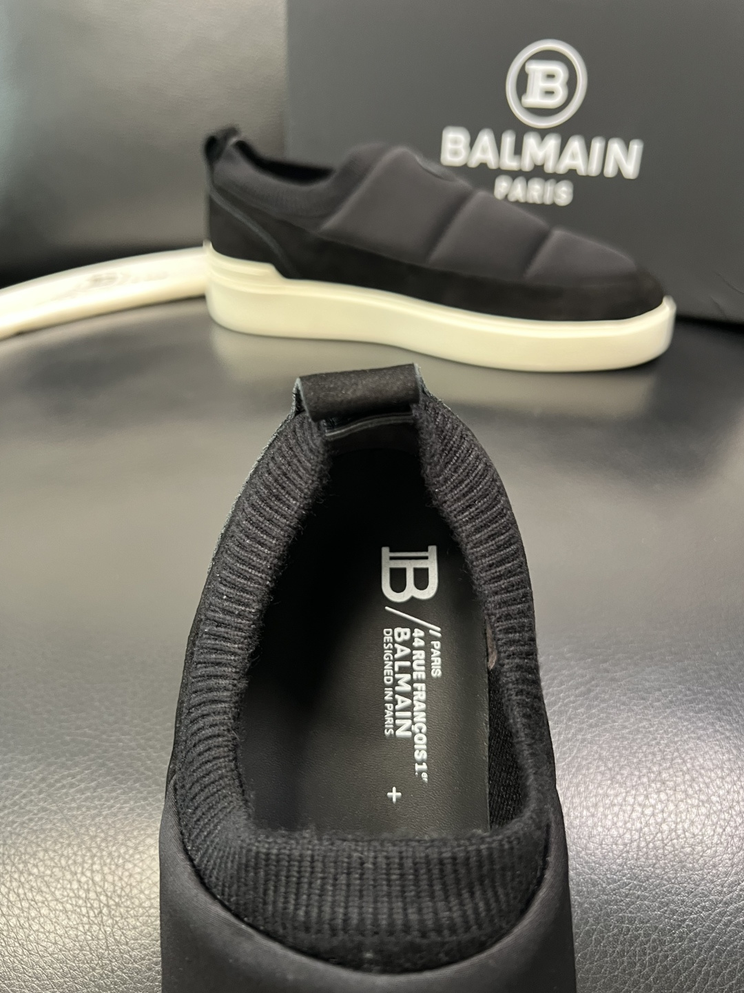 ⚠️只换码不退⚠️ BALMAIN 高品质 巴尔曼 顶级工艺品 专柜新品同步，鞋面意大利进口牛皮拼布面料