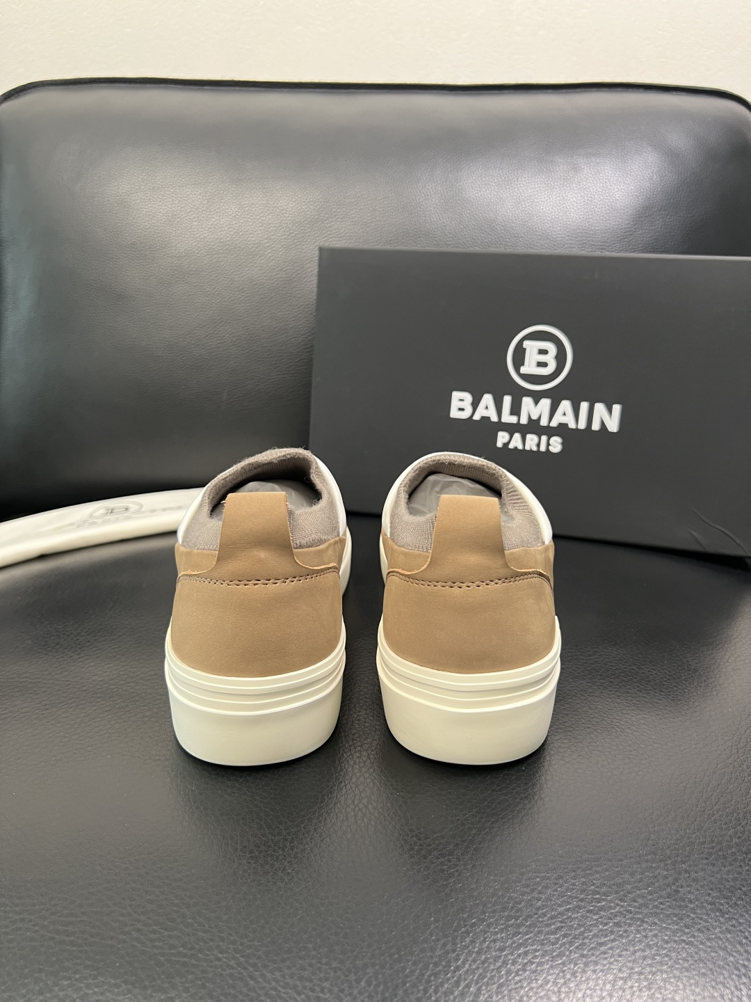 ⚠️只换码不退⚠️ BALMAIN 高品质 巴尔曼 顶级工艺品 专柜新品同步，鞋面意大利进口牛皮拼布面料