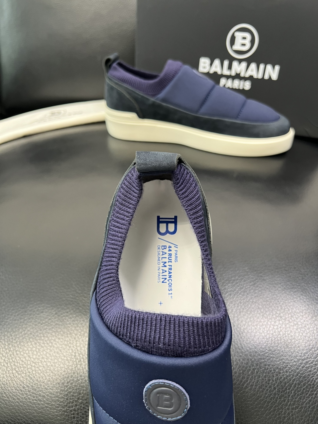 ⚠️只换码不退⚠️ BALMAIN 高品质 巴尔曼 顶级工艺品 专柜新品同步，鞋面意大利进口牛皮拼布面料