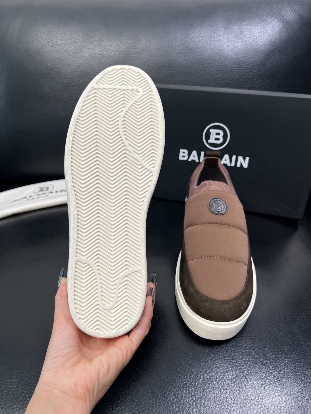 ⚠️只换码不退⚠️ BALMAIN 高品质 巴尔曼 顶级工艺品 专柜新品同步，鞋面意大利进口牛皮拼布面料